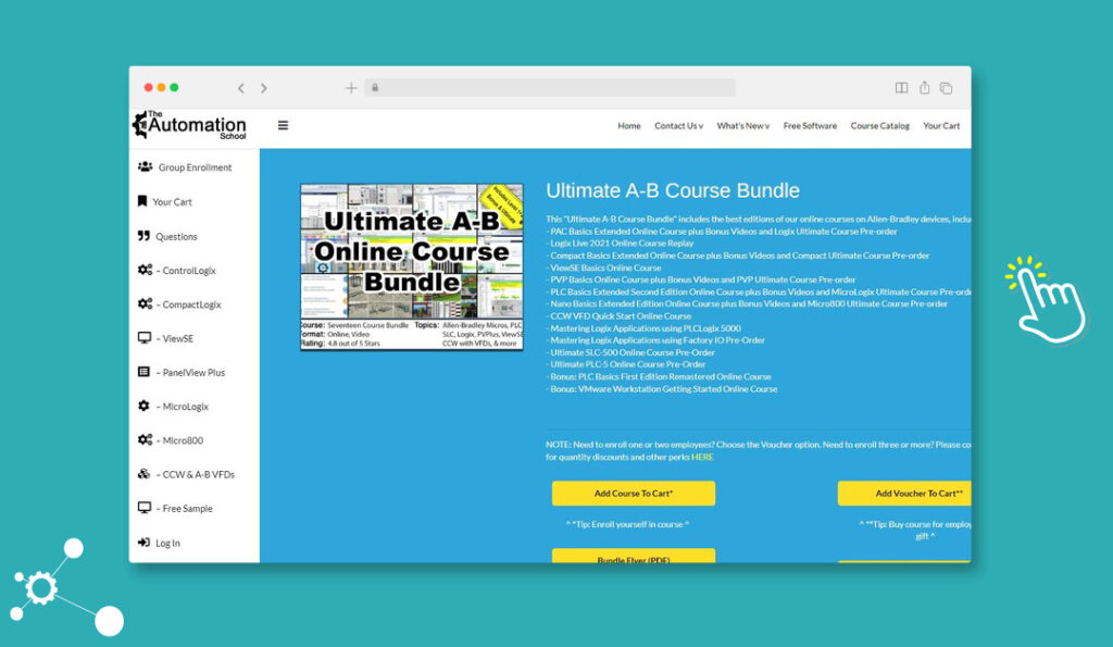 Automation School Ultimate A-B Bundle PLC Training Allen Bradley