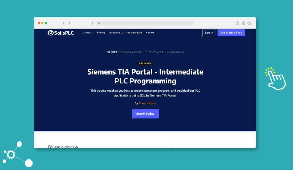 SolisPLC Siemens TIA Portal Intermediate PLC Programming SCL